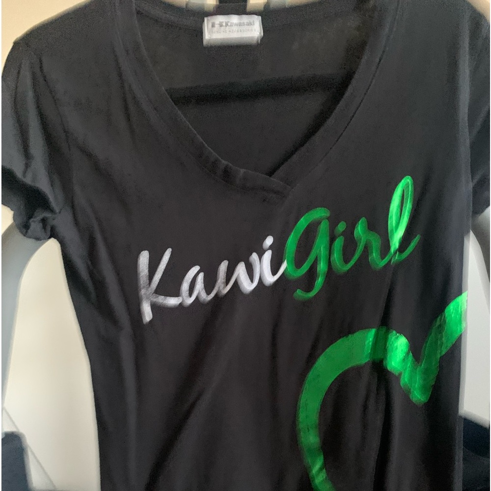 Kwai girl cute tshirt goes cute under Kawi girl zip up jacket in my closet